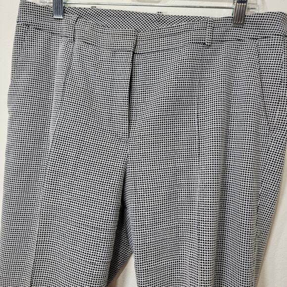 Hugo Boss Acrila Pants 6 White Black Check Slacks Texture Business Corpcore - Picture 7 of 13
